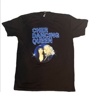 Cher black band t shirt